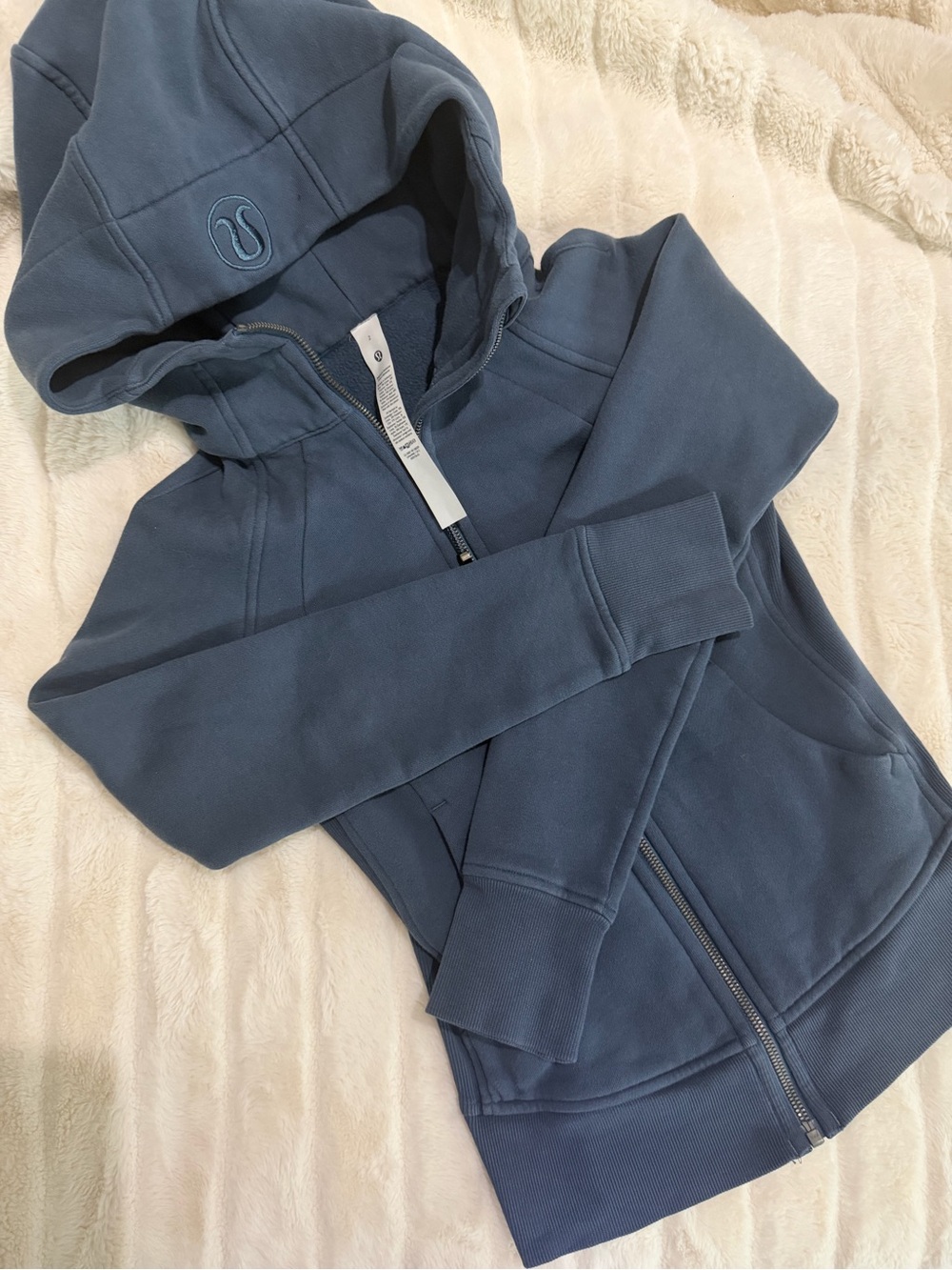 lululemon athletica Slate Blue Hooded Full-Zip Bomber Jacket